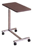 Economy Overbed Table with Spring Loaded Height Adjustment